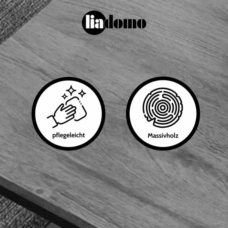 Liadomo Granada Couchtisch quadratisch USP Buttons