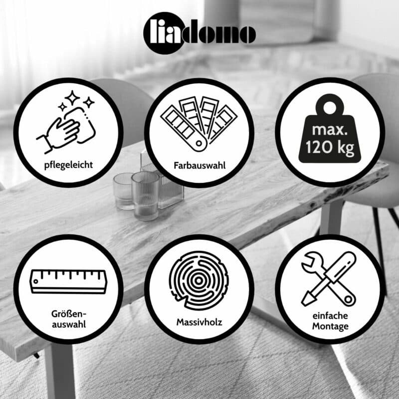 Liadomo Stockholm Baumkantentisch USP Eigenschaften