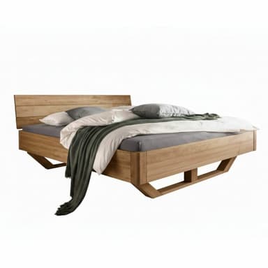 Liadomo Tokyo Massivholzbett - Freisteller mit Deko