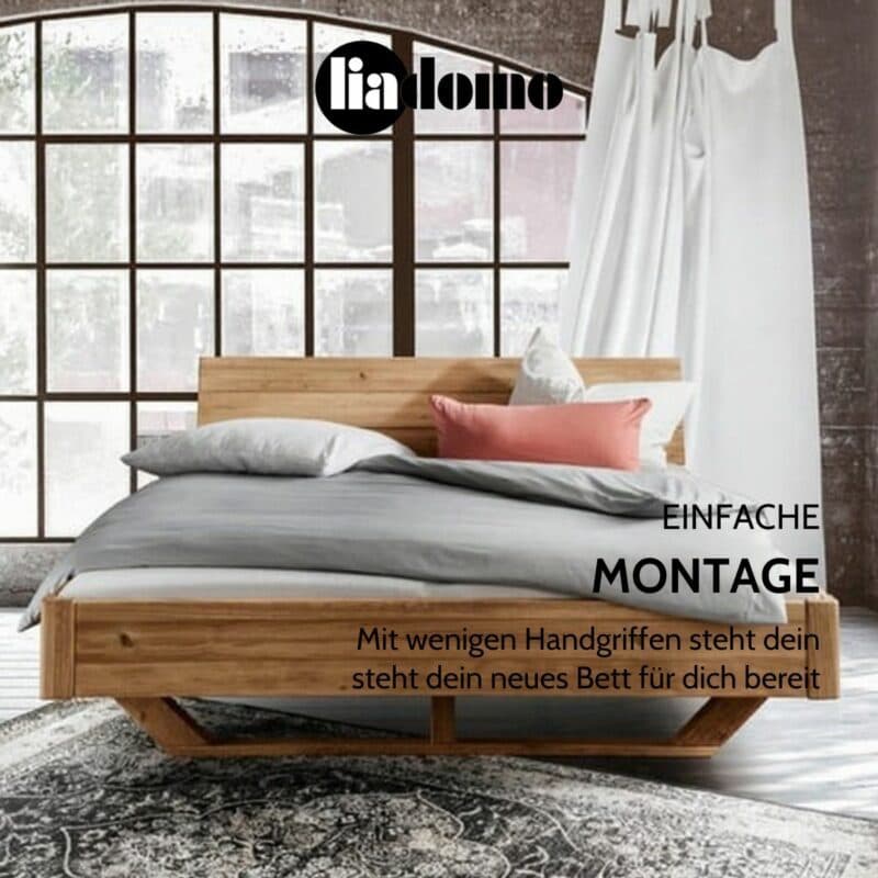Liadomo Tokyo Massivholzbett USP einfache Montage