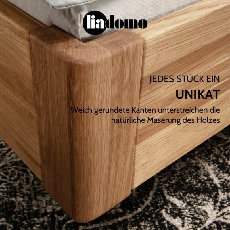 Liadomo Tokyo Massivholzbett USP jedes Stück ein Unikat