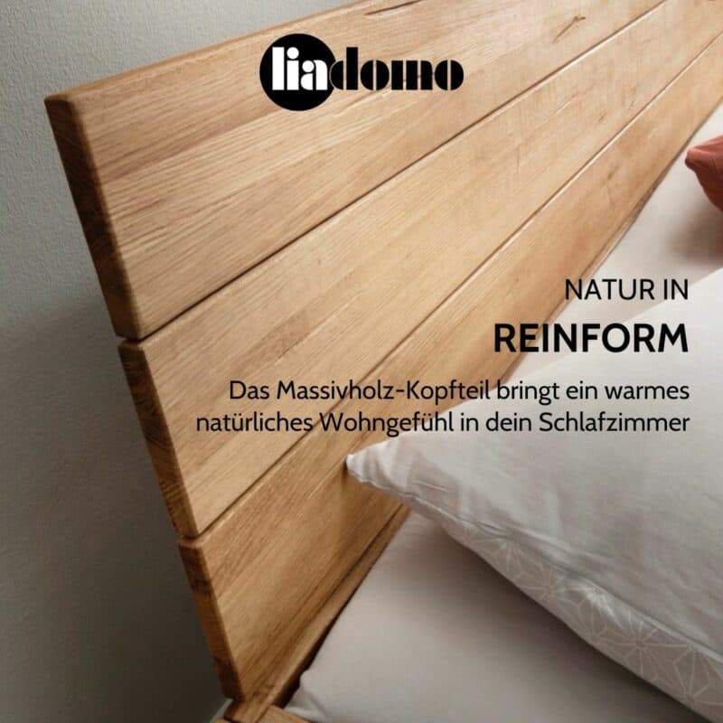 Liadomo Tokyo Massivholzbett USP Natur in Reinform