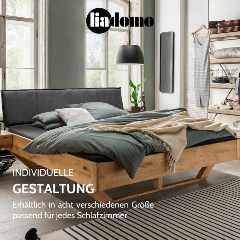 Liadomo Toulouse Massivholzbett aus Wildeiche USP individuelle Gestaltung